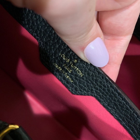 Sold: Louis Vuitton Capucines PM Black GHW Full Set - Picture 12 of 16